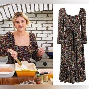 HVN Neon Floral Eva Maxi Dress size 2